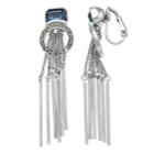 Simply Vera Vera Wang Simulated Crystal Linear Drop Earrings, Women's, Blue