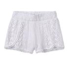 Girls 4-6x Design 365 Crochet Shorts, Girl's, Size: 5, White