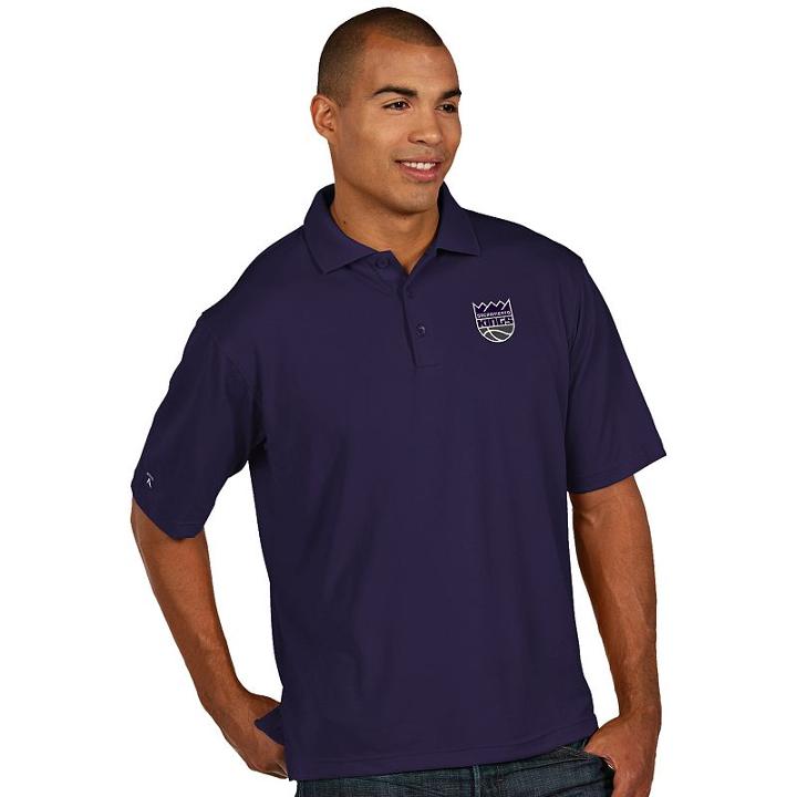 Men's Antigua Sacramento Kings Pique Xtra-lite Polo, Size: 3xl, White Oth