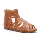 So&reg; Applaud Girls' Gladiator Sandals, Size: 2, Brown