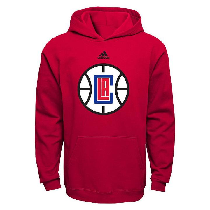 Boys 8-20 Adidas Los Angeles Clippers Fleece Hoodie, Boy's, Size: S(8), Red