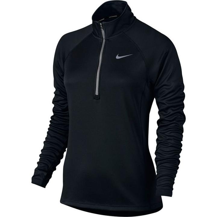 Women's Nike Performance Dri-fit Half-zip Running Top, Size: Large, Grey (charcoal)