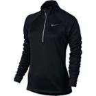 Women's Nike Performance Dri-fit Half-zip Running Top, Size: Large, Grey (charcoal)