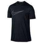 Men's Nike Flash Challenger Dri-fit Running Tee, Size: Small, Grey (charcoal)