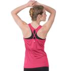 Women's Soybu Victory Strappy Racerback Tank Top, Size: Medium, Med Pink