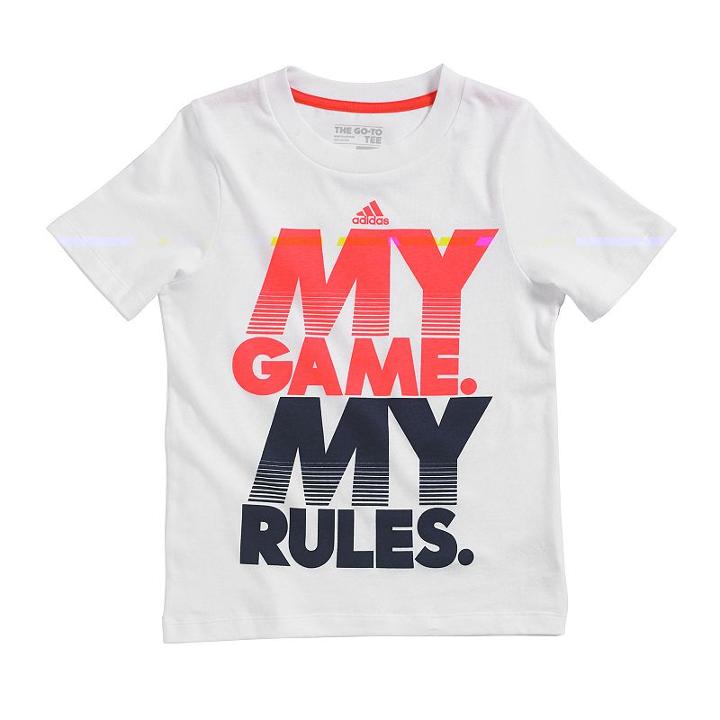 Boys 4-7x Adidas Go-to Tee, Boy's, Size: 4, White