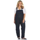 Plus Size Dickies Relaxed Straight-leg Denim Bib Overalls, Women's, Size: 16 W, Black