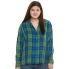 Juniors' Plus Size So&reg; High-low Shirt, Girl's, Size: 2xl, Natural