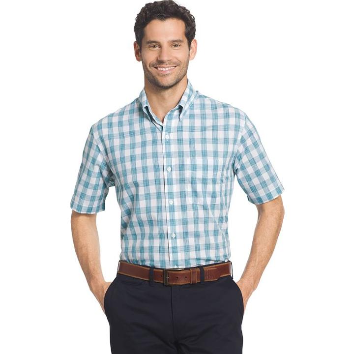 Big & Tall Arrow Coastal Cove Classic-fit Plaid Button-down Shirt, Men's, Size: Xl Tall, Blue Other