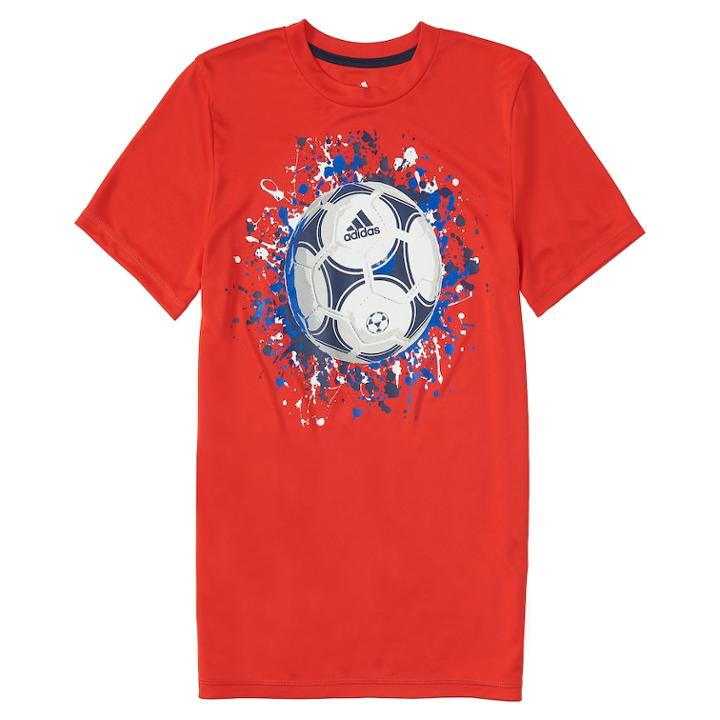 Toddler Boy Adidas Graphic Tee, Size: 4t, Brt Red