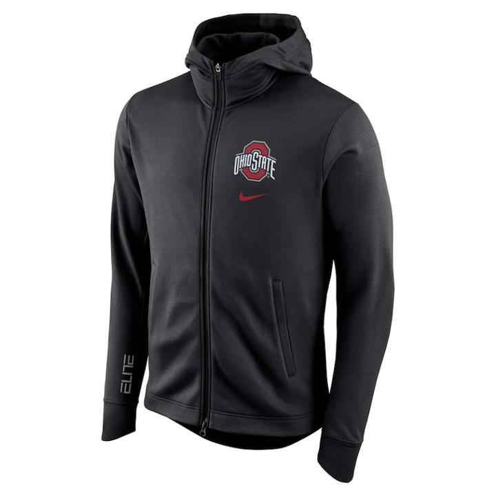 Men's Nike Ohio State Buckeyes Elite Fleece Hoodie, Size: Small, Med Grey