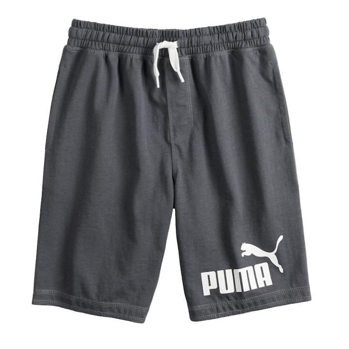 Boys 8-20 Puma Logo Shorts, Size: Large, Med Grey