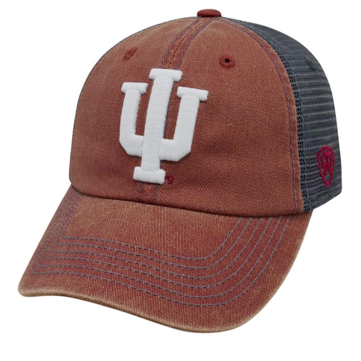 Adult Indiana Hoosiers Crossroads Vintage Snapback Cap, Men's, Med Red