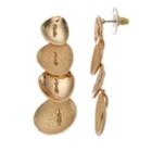 Dana Buchman Textured Geometric Drop Earrings, Women's, Gold