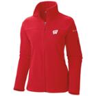 Women's Columbia Wisconsin Badgers Give And Go Microfleece Jacket, Size: Large, Pink Other