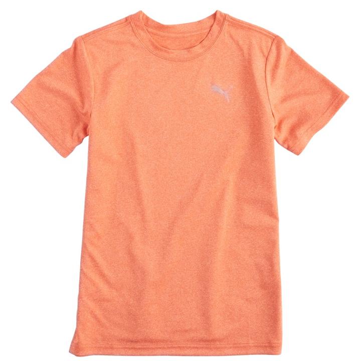 Boys 8-20 Puma Heathered Peformance Top, Size: Xl, Orange