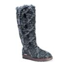 Muk Luks Felicity Women's Water-resistant Sweater Boots, Size: 9, Black