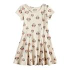 Disney's Minnie Mouse Printed Dress By Jumping Beans&reg;, Girl's, Size: 6x, Lt Beige