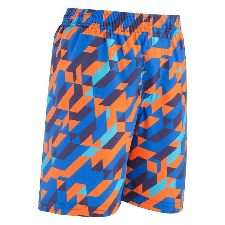 Boys 4-7 Under Armour Maze Runner Abstract Swim Trunks, Boy's, Size: 4, Blue (navy)