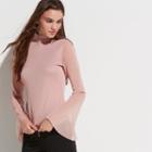 K/lab Bell Sleeve Mesh Tee, Teens, Size: Medium, Med Pink