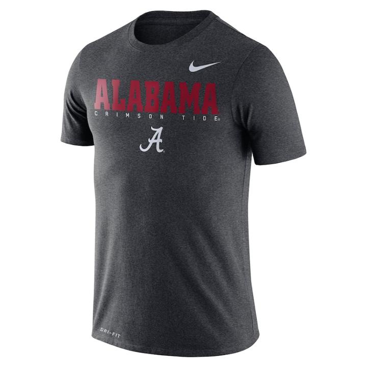 Men's Nike Alabama Crimson Tide Facility Tee, Size: Large, Char