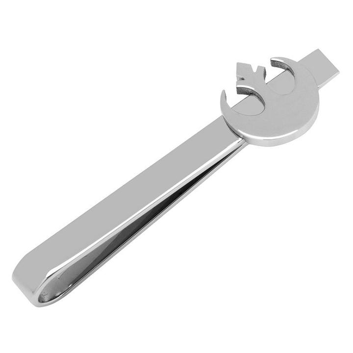 Star Wars Stainless Steel Rebel Alliance Symbol Tie Bar, Men's, Silver