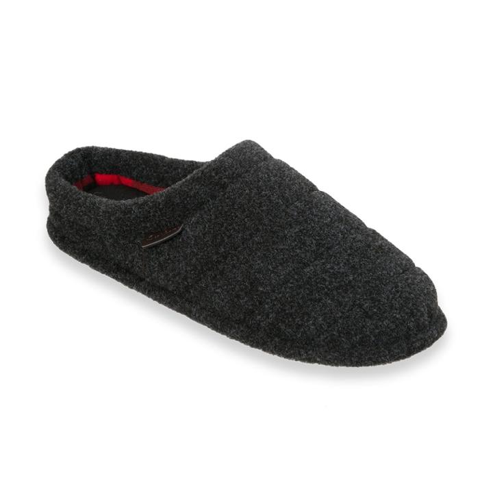 Men's Dearfoams Quilted Clog Slippers, Size: Xl, Black