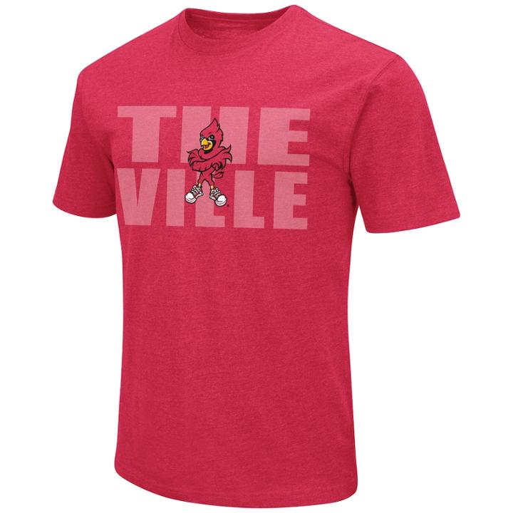 Men's Louisville Cardinals Motto Tee, Size: Xxl, Dark Red