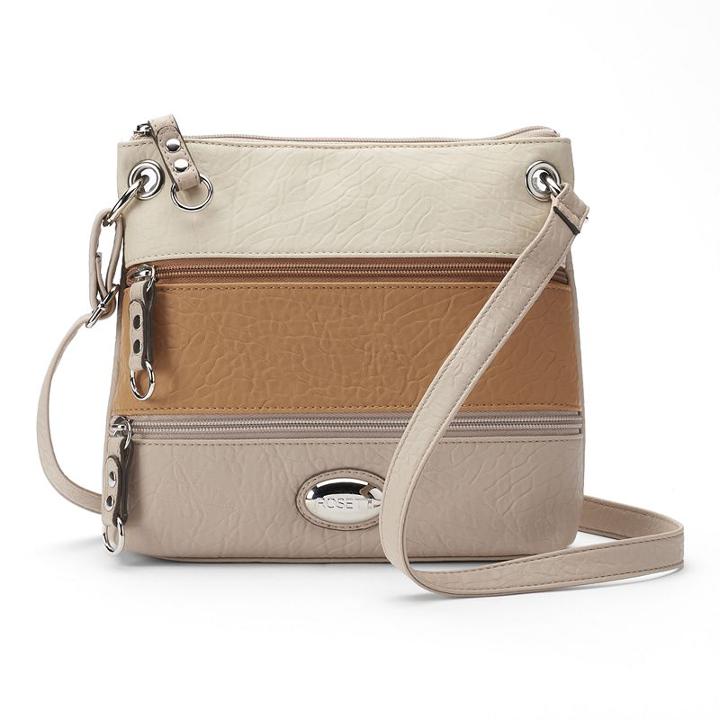 Rosetti Demi Zips Colorblock Crossbody Bag, Women's, Lt Brown