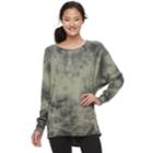 Juniors' So&reg; Oversized Sweatshirt, Teens, Size: Large, Dark Green