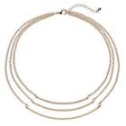 Plus Size Curved Bar Multi Strand Necklace, Women's, Gold
