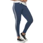 Juniors' Plus Size So&reg; Side Stripe Leggings, Teens, Size: 2xl, Dark Blue