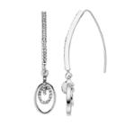 Napier Simulated Crystal Marquise Threader Earrings, Women's, Silver