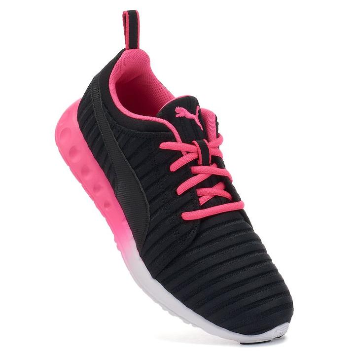 Puma Carson Linear Women's Running Shoes, Size: 8.5, Black