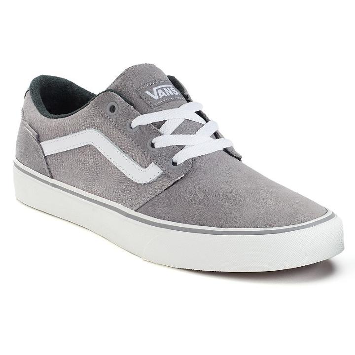 Vans Chapman Stripe Men's Suede Skate Shoes, Size: Medium (10.5), Med Grey