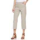 Women's Dana Buchman Pull-on Crop Pants, Size: 10, Med Beige