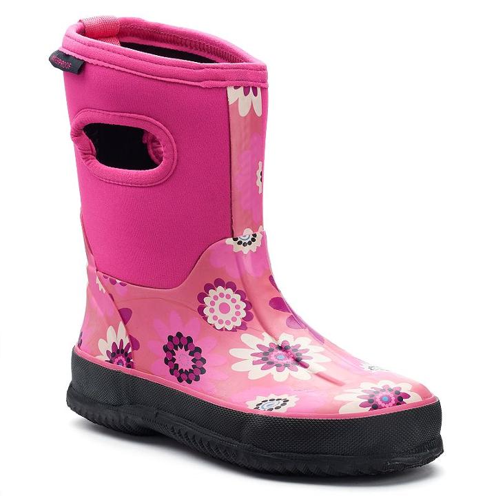 Itasca Bayou Girls' Waterproof Rain Boots, Kids Unisex, Size: 6, Pink