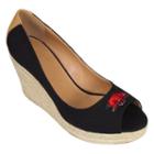 Women's Campus Cruzerz Arkansas Razorbacks South Park Platform Wedge Heels, Size: 7, Black