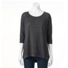 Women's French Laundry Studded Raglan Tee, Size: Small, Oxford