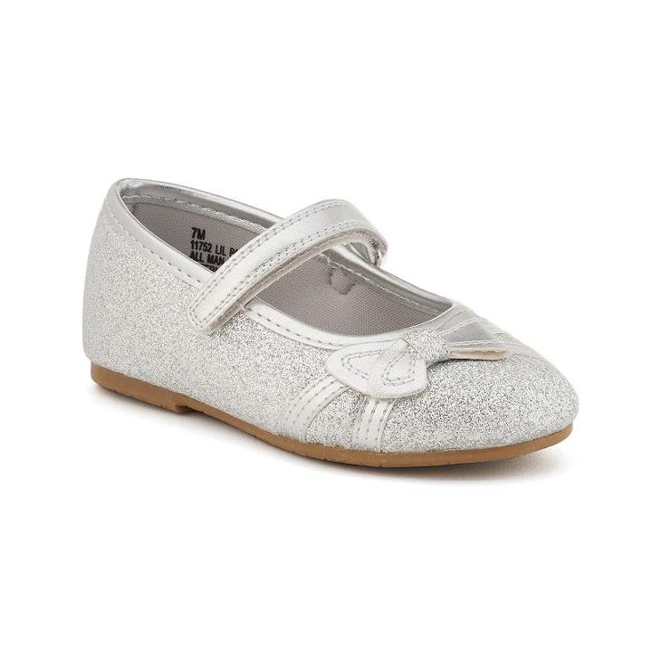 Rachel Shoes Lil Paulina Toddler Girls' Mary Jane Shoes, Girl's, Size: 5 T, Silver