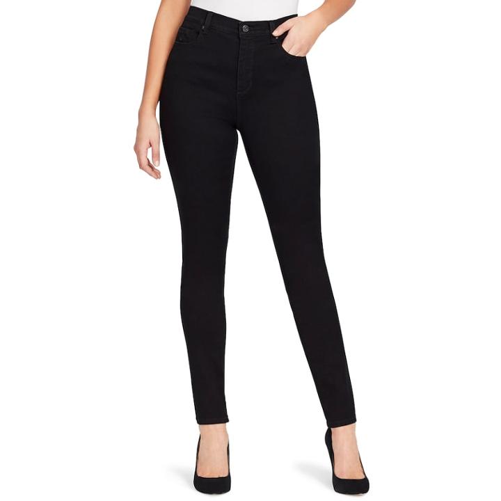Women's Gloria Vanderbilt Amanda High-waisted Skinny Jeans, Size: 18 T/l, Grey (charcoal)