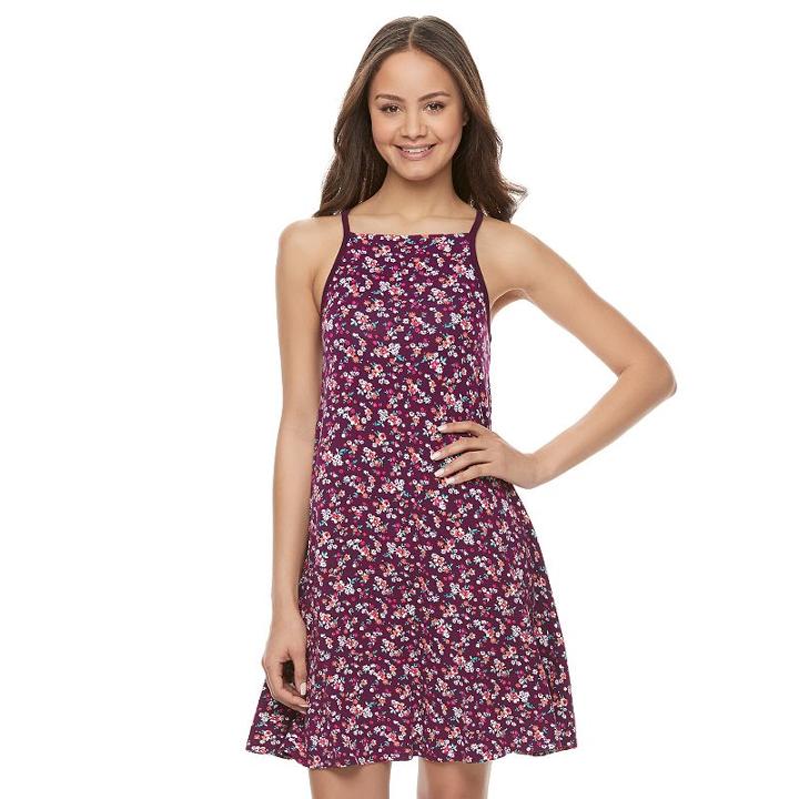 Juniors' So&reg; Halter Swing Dress, Girl's, Size: Medium, Light Pink