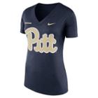 Women's Nike Pitt Panthers Striped Bar Tee, Size: Xl, Blue (navy)