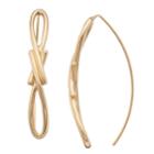 Napier Gold Tone Threader Earrings, Women's