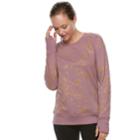 Women's Tek Gear&reg; Crew Neck Fleece Sweatshirt, Size: Medium, Dark Pink