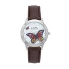 Laura Ashley Women's Butterfly Watch, Brown