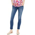 Maternity Oh Baby By Motherhood&trade; Secret Fit Belly&trade; Faded Skinny Jeans, Women's, Size: Small, Dark Blue