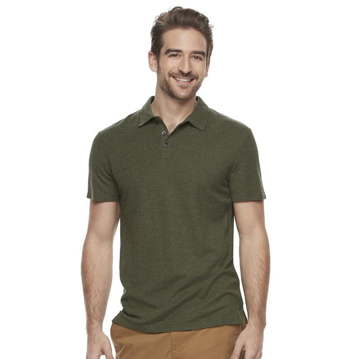 Men's Marc Anthony Luxury+ Solid Slim-fit Modal Polo, Size: Medium, Lt Green