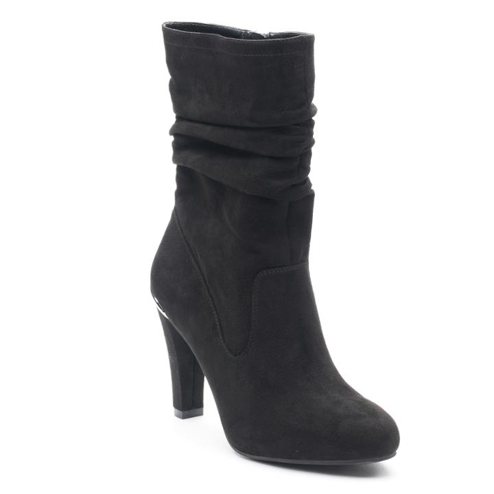 Jennifer Lopez Kunzite Women's High Heel Boots, Size: 8, Black