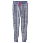 Girls 7-16 & Plus Size So&reg; Space-dyed Lattice Hem Jogger Pants, Size: 18 1/2, Dark Blue
